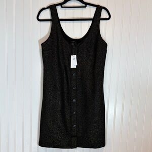 Banana Republic Sparkling Black Mini Dress